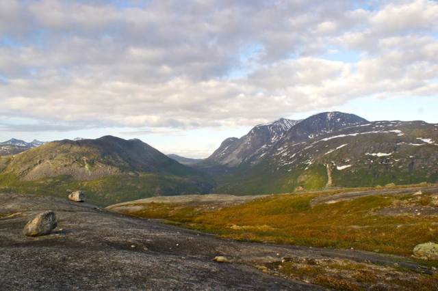 Majestic view over the mountains in northern Norway