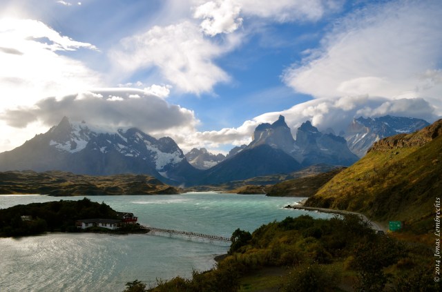 The blue massif and lake Pehoe