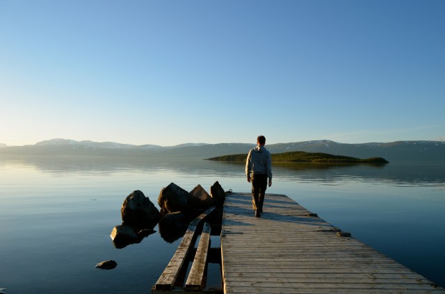 Enjoying the Swedish views