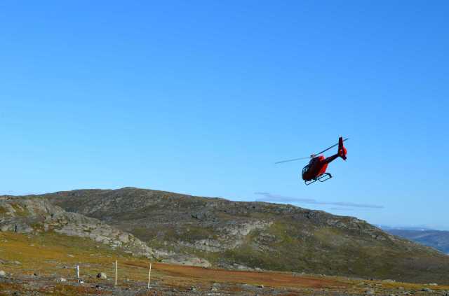 Helicopter back to Abisko