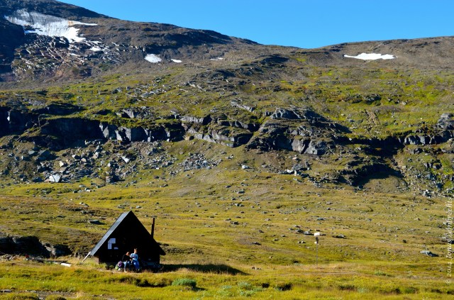 Hiking hut in mountains
