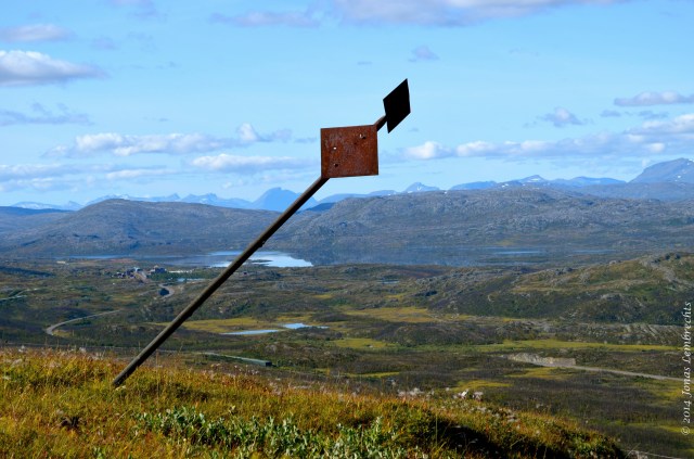 Winter trail in the Swedish mountains