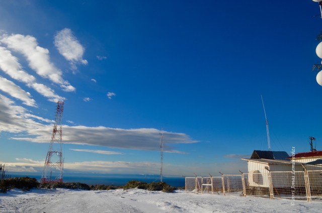Buildings on top of Cerro Mirador