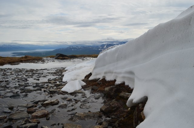 Still a lot of snow on the mountains