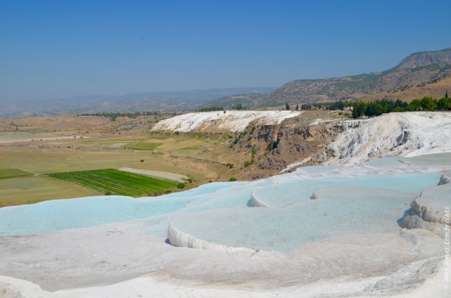 Flooded terraces in Pammukale