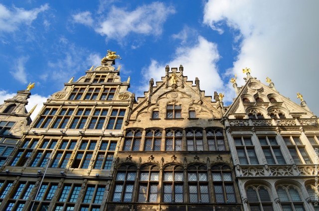 Old houses on the Grote Markt, Antwerp